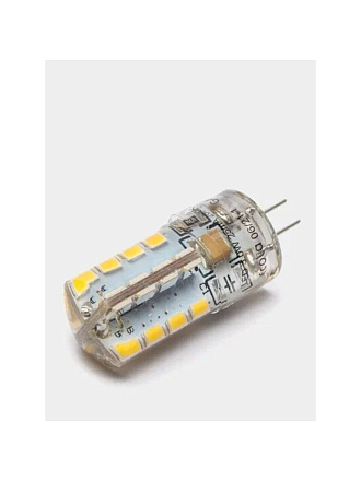 Лампа светодиодная G4, 3 Вт, 220 В, капсула, 2800 К, теплый белый свет, Ecola, Corn Micro, 40х15мм, LED