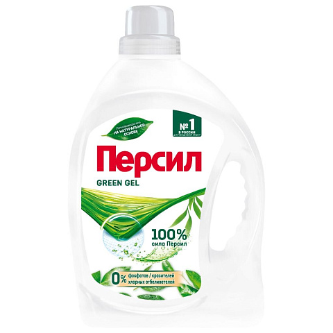 Гель для стирки Персил, 1.95 л, для цветного белья, Green gel