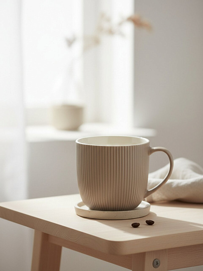 Кружка керамика, 350 мл, Грани, Y4-11310, в ассортименте