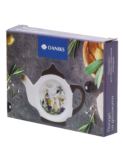 Подставка для чайных пакетиков, доломит, фигурная, Daniks, Левадия