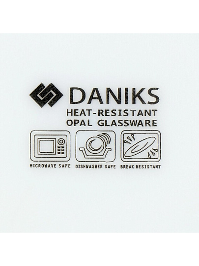 Салатник стеклокерамика, квадратный, 14х5 см, 0.4 л, Белый Квадро, Daniks, FFW-65/NFPW65T