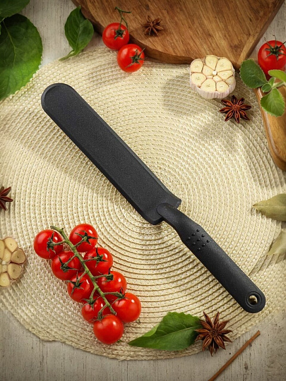 Лопатка кондитерская, нейлон, навеска, черная, Daniks, Эконом, YW-KT017-9/H1010-18, дизайн в ассортименте