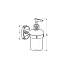 Дозатор для жидкого мыла, РМС, нержавеющая сталь, стекло, 200 мл, к стене, A6022 - фото 2