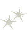 Набор елочных украшений Звезда, 2 шт, белый, 11.5 см, Y4-8470