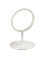 Зеркало настольное, 17х27 см, круглое, с подсветкой, 3 уровня яркости, белое, A070043 - фото 4