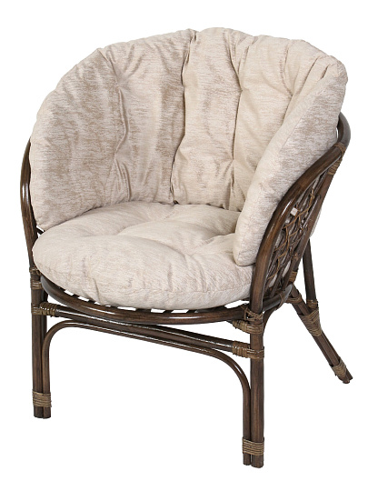 Подушка на сидение кресла Мальдивы, бежевая, к набору 402406