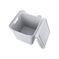 Ящик хозяйственный, 18 л, 28.6х28.6х28.6 см, с крышкой, светло-серый, Бытпласт, Luxe, 433242630 - фото 4
