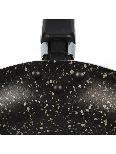 Сковорода алюминий, 18 см, антипригарное покрытие, Vari, HouseLoft, черный гранит, HL14318