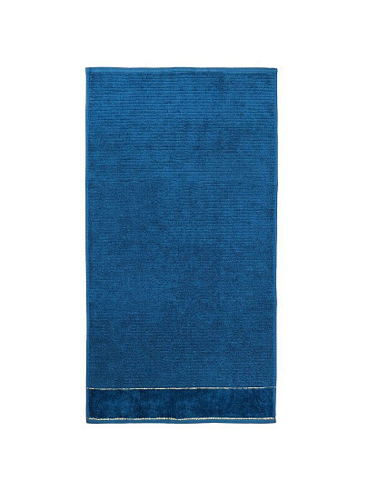 Полотенце банное 70х140 см, 100% хлопок, 500 г/м2, Оксфорд, синее, Узбекистан, 321670140
