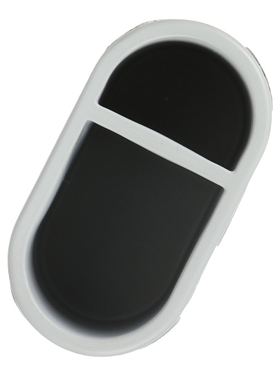 Подставка для зубных щеток из полистоуна, 12.2x6.5 x 10 см, Ручная роспись, Бабочки на сером, BRE08