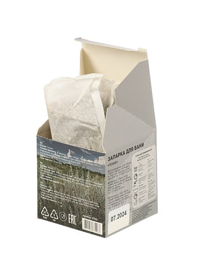 Запарка для бани 5 г, фильтр-пакет, 15 шт, Бацькина Баня, Полынь, 21032