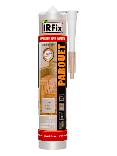 Герметик акриловый, для паркета, Irfix, Parquet, 20027, 310 мл, сосна, клен, ясень