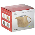 Чайник заварочный керамика, 1 л, с ситечком, Elrington, Феличита, 109-06013, бежевый - фото 5