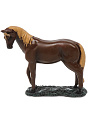 Фигурка декоративная полистоун, Лошадь, 11х9 см, коричневая, Y4-9787 - фото 3