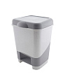Контейнер для мусора пластик, 20 л, квадратный, педаль, в ассортименте, Полимербыт, С428