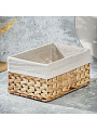 Корзина 30х20х14 см, прямоугольная, плетеная, B090100
