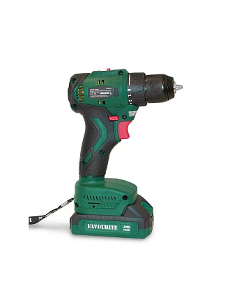 Дрель-шуруповерт аккумуляторный, Favourite, OBS 21 DCNB, бесщеточный, 21 В, кейс, 150121821