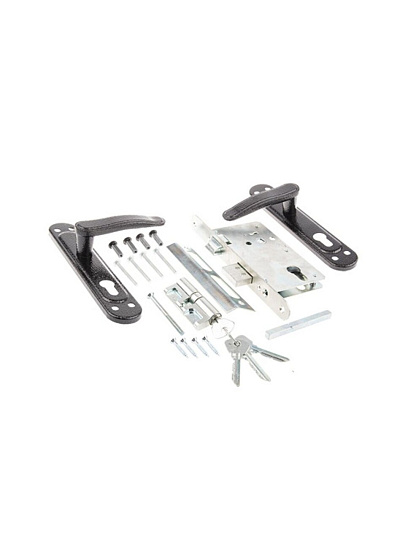 Замок врезной Зенит, ЗВ4-72.03, БП-00014243, ручка в комплекте, цилиндровый, универсальный, медный