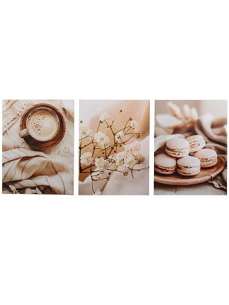 Картина комплект холст, 30х40 см, 3 модуля, DV-1342XS3