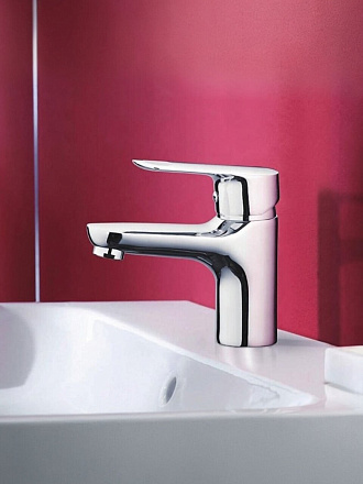 Смеситель для раковины, Frap, короткий излив, с картриджем, хром, F10703-B