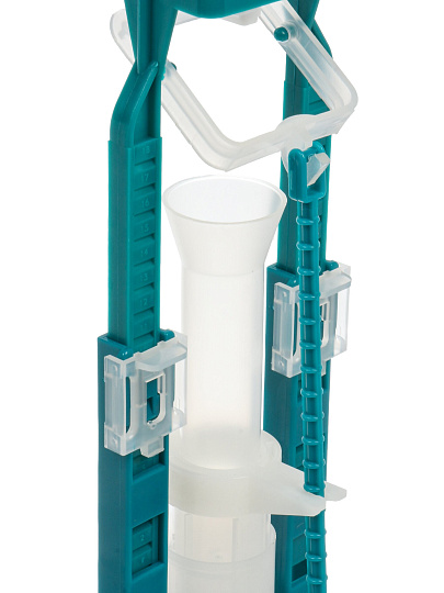 Клапан для бачка унитаза пластик, двухрежимный, кнопочный, гальваника, сливной, Инкоэр, СБ2м-ХХ Р