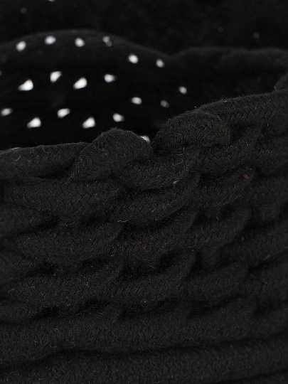 Корзина 23х23х15 см, квадратная, плетеная, черная, Y4-8947