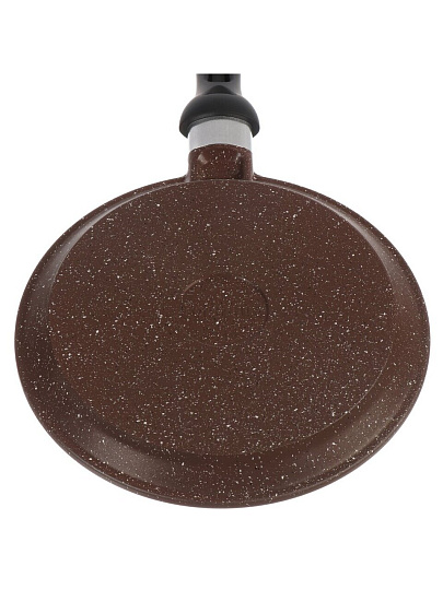 Блинница алюминий, 22 см, антипригарное покрытие, Горница, Шоколад, б221аш, бакелитовая ручка