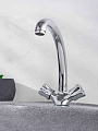 Смеситель для кухни, РМС, с кран-буксой, хром, SL116-273F