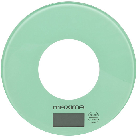 Весы кухонные электронные, Maxima, MS-067, платформа, точность 1 г, до 5 кг, мятные, 67