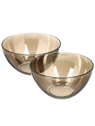 Салатник стекло, круглый, 2 шт, 15.8х7.8 см, 15.8х7.8 см, Glasstar, RNCH_1449_1