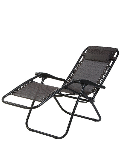 Шезлонг пляжный склад, мет-л, 175х67х110 см, 120 кг, корич