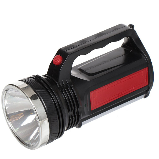 Фонарь ручной, встроенный аккумулятор, Старт, зарядка от сети 220 В, пластик, черный, СТАРТ LHE 505-B1