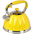 Чайник нержавеющая сталь, 3 л, со свистком, ручка бакелитовая, Daniks, индукция, желтый, GS-04611Y - фото 2