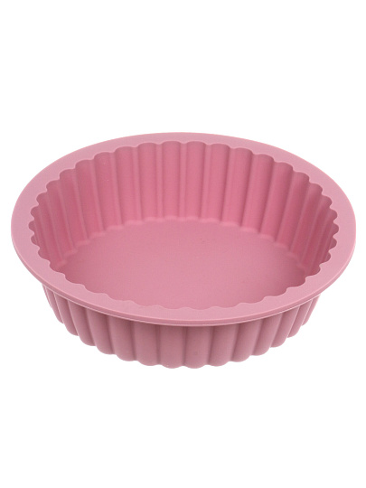 Форма для запекания силикон, 18х18х5.2 см, круглая, для кекса, Хорс, Plum, П-01-144-(205)