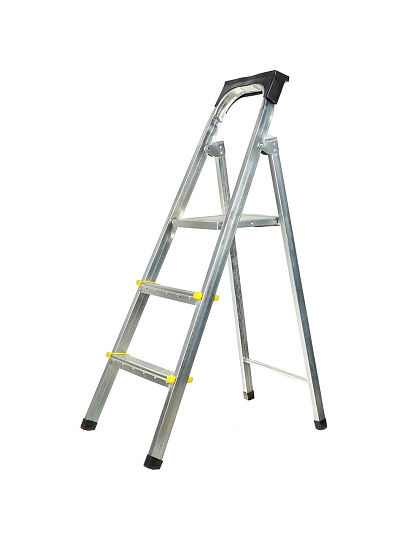 Стремянка 1 секция, 3 ступени, металл, 0.65 м, 150 кг, Amigo, ЛС1003