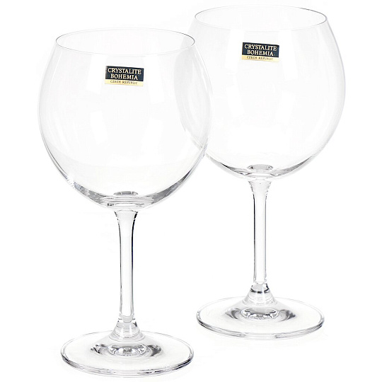 Бокал для вина, 460 мл, стекло, 2 шт, Bohemia, SYLVIA, 91L/4S415/0/00000/460-264