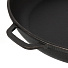 Сковорода чугун, 28 см, Гардарика, 0128, черная, съемная ручка, с деревянной ручкой, индукция - фото 3