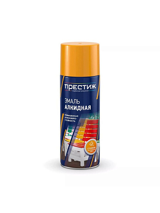 Эмаль аэрозольная, Престиж, универсальная, алкидная, глянцевая, красная, 425 мл