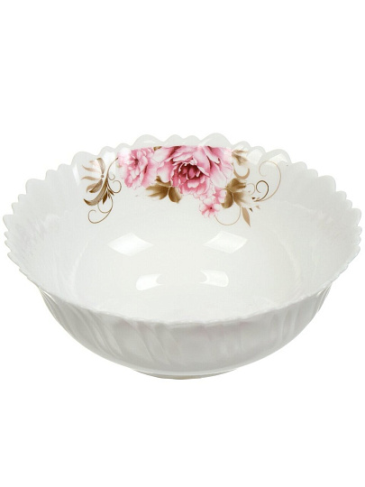 Салатник стеклокерамика, круглый, 18х6.5 см, 0.75 л, Анжелика, Daniks, BY13LTW70