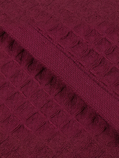 Полотенце кухонное вафельное, 40х60 см, 270 г/м2, 100% хлопок, Barkas, Эльза, сливовое, Узбекистан