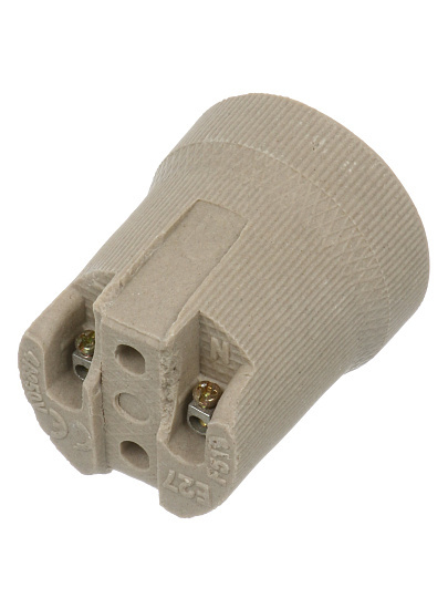 Патрон Е27, подвесной, UNIVersal, керамика, 4А, 250В, индивидуальная упаковка