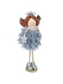 Фигурка декоративная Принцесса, 20 см, серо-голубая, Y4-9410