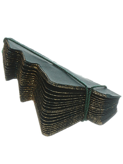 Елочное украшение Елка, зеленый с блеском, бумага, Y4-8533