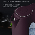 Чайник электрический Polaris, PWK 1575CL, бордовый, 1.5 л, 2200 Вт, скрытый нагревательный элемент, пластик - фото 6
