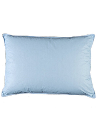 Подушка 50 х 68 см, гусиный пух, чехол 100% хлопок, кант, мягкая, Майская ночь, ПГмн - 57С