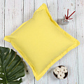 Наволочка декоративная 100% хлопок, 44 х 44 см, желтая, PU010231