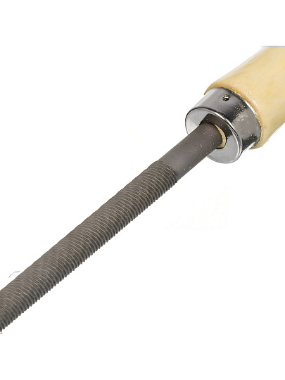 Напильник круглый, 200 мм, №2, деревянная ручка, Bartex, 12009
