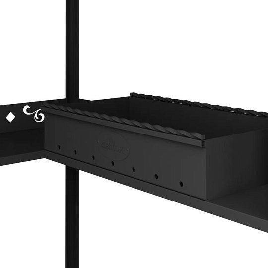 Мангал 1481х1186х2094 мм, 3 мм, разборный, стационарная крыша, Grillux, Grill Area, ВЗР2451/ВЗР2469