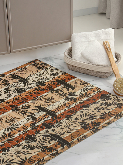 Коврик для ванной, антискользящий, 0.8х15 м, вспененный ПВХ, Вилина, Виктория, 302BR