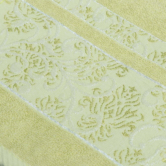 Полотенце банное 70х140 см, 380 г/м2, махра, Sarmasik, Brielle, фисташковое, Турция, 1217-62417
